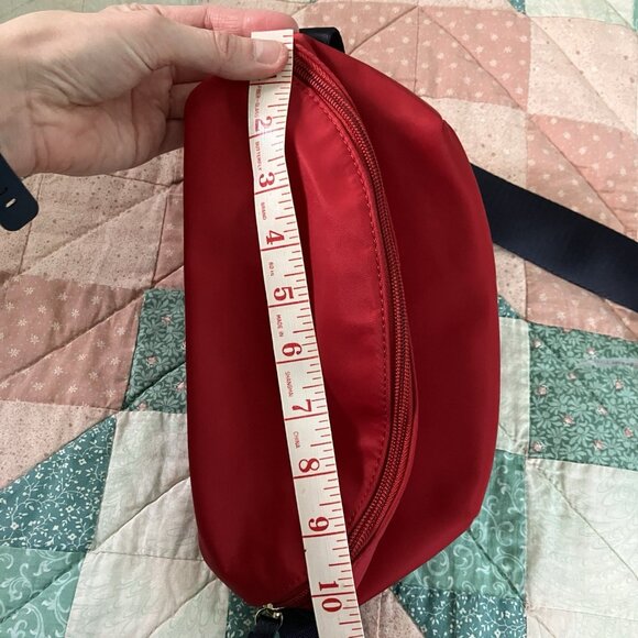 Tommy Hilfiger Crossbody Belt Bag Red Fanny Pack Y2K Sling - Picture 7 of 8